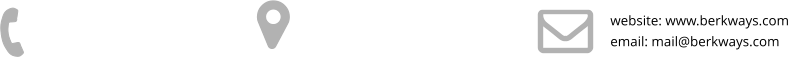 website: www.berkways.com email: mail@berkways.com
